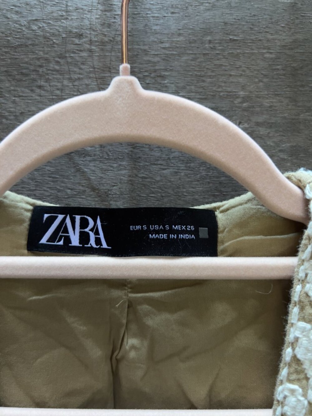 ZARA Open Front Embroidered Floral Boho Vest Cotton Western Waistcoat Size S - Picture 6 of 8